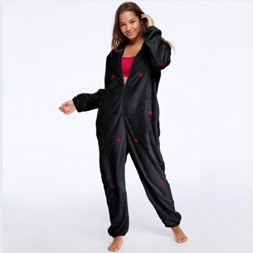 ⭐️ Victoria Secret Pink Teddy Soft Pajama Onesie - Limited Edition